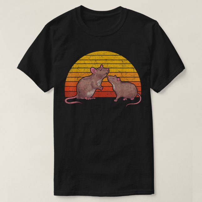 Retro Rat  T-Shirt (Design vorne)
