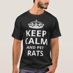 Retro-Ratte Behalte Beruhigung und Rattentiere T-Shirt
