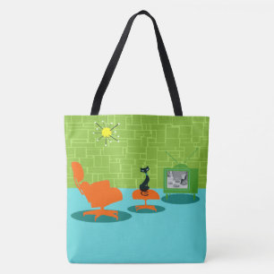 Retro Raum-Alterkitty-Taschen-Tasche