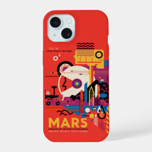 Retro-Raumplakat - Mars-Erkundungsprogramm. iPhone 15 Hülle