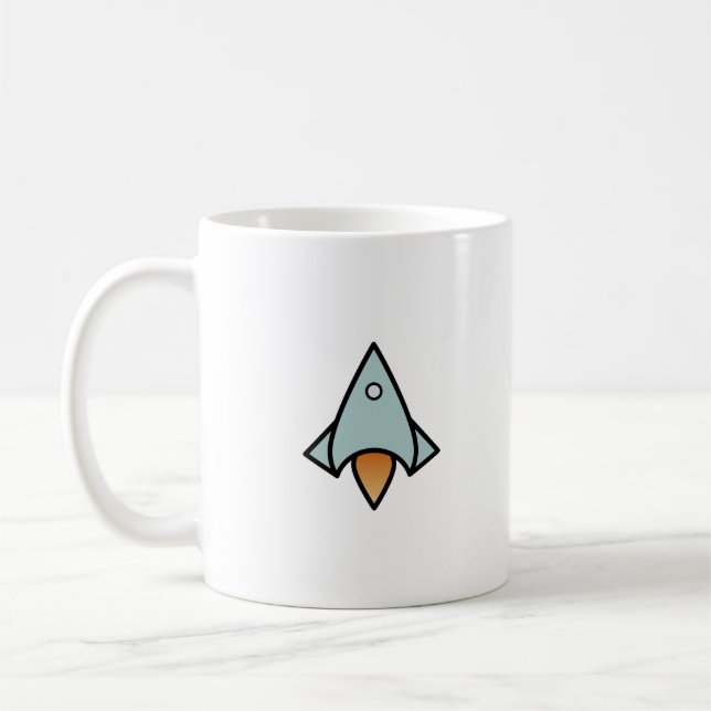 Retro-Raumschiff Kaffeetasse (Links)