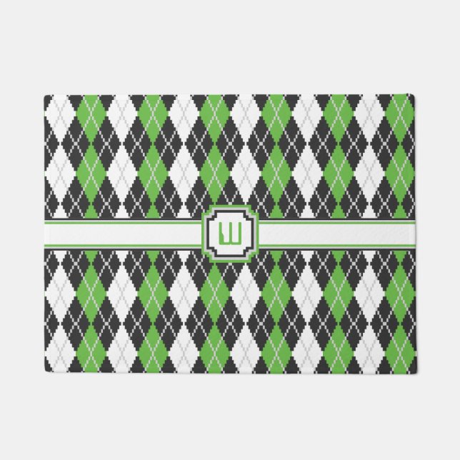 Retro Raute Doormat Fußmatte (Vorderseite)