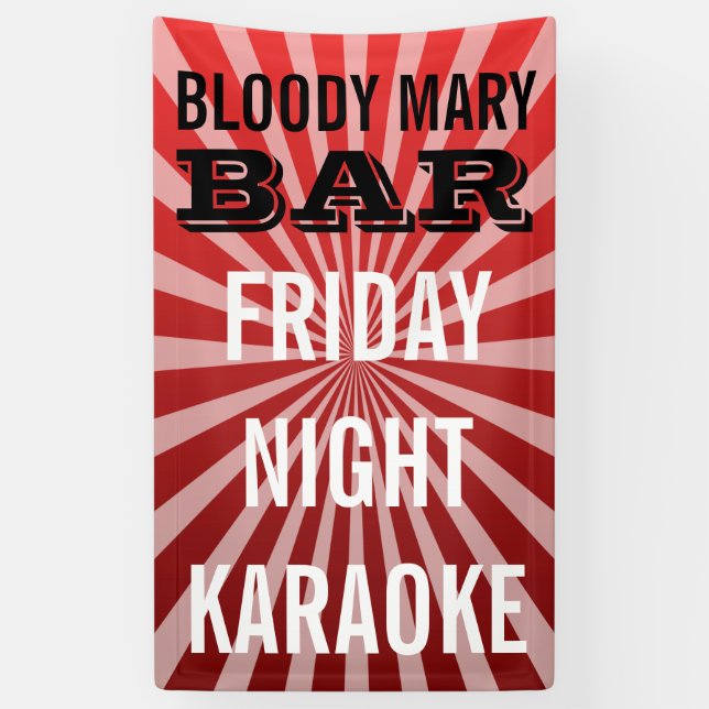 Retro Rays weiß transp. + Ihr Backgr. Ideen Banner (Vertikal)