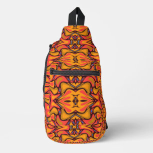 Retro Recap Honey Island Totem Druck Schnitt Beute Crossbody Bag