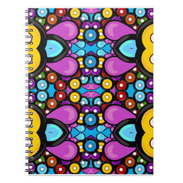 Retro Record Abstrakt Art Fun Design Notizblock