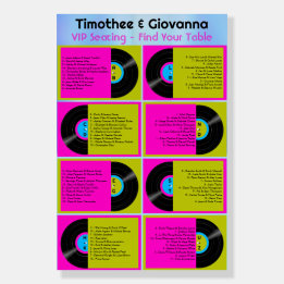 Retro Record Alphabetisches Hochzeitssymbol