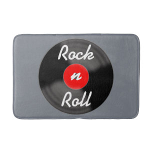 Retro Record Bath Mat Rug Badematte