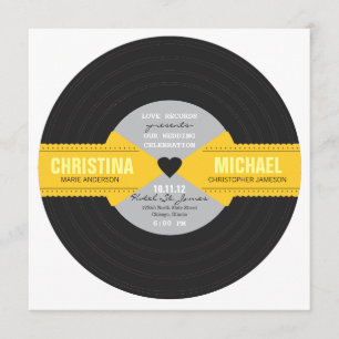 Retro Record - Einladung