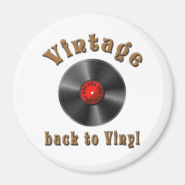 Retro Record, Vintag, Oldie Magnet (Vorne)