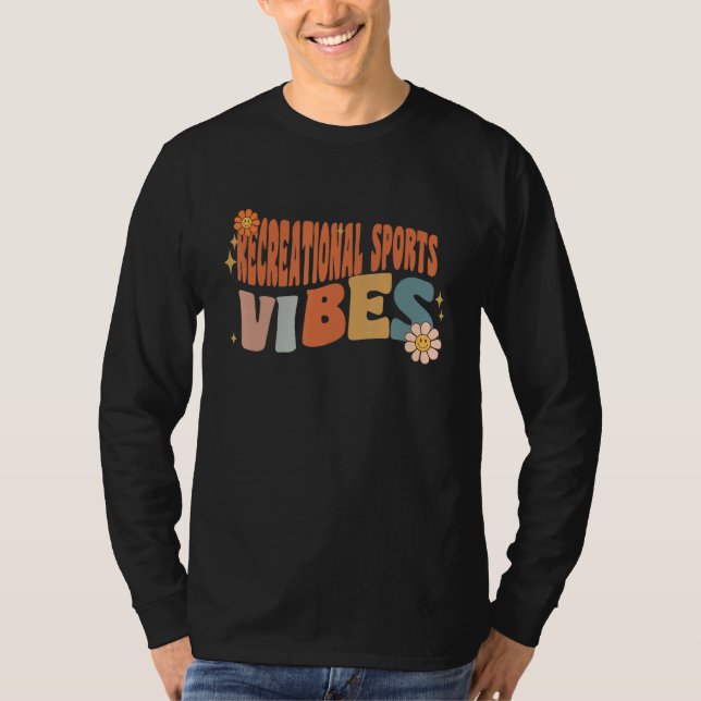 Retro Recreational Sports Vibes Teacher Women Kids T-Shirt (Vorderseite)