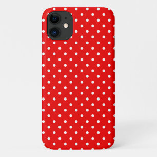 Retro Red and White Polka Dots Case-Mate iPhone Hülle