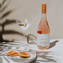 Retro Red & Blue Streifen Bachelorette