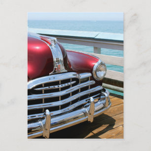 Retro Red Car Postkarte