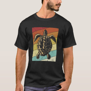Retro Red Eared Slider Tortoise Painted Turtle T-Shirt