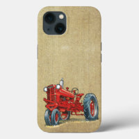 Retro Red Farm Traktor