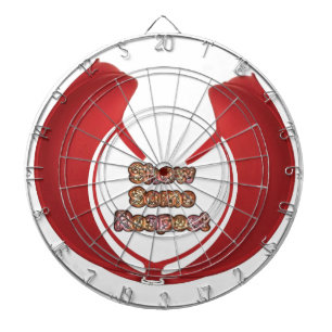 Retro Red Hakuna Matata Geschenke zeigen etwas Res Dartscheibe