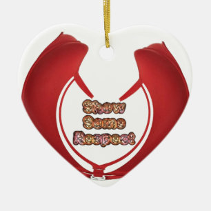 Retro Red Hakuna Matata Geschenke zeigen etwas Res Keramik Ornament