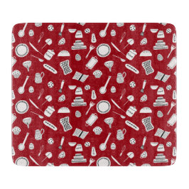 Retro Red Kitchen Schneidebrett