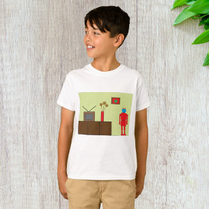 Retro Red Robot T-Shirt