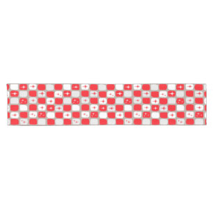 Retro Red Sternexplosionen Table Runner Kurzer Tischläufer