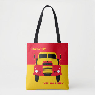 Retro Red Truck Gelber LKW
