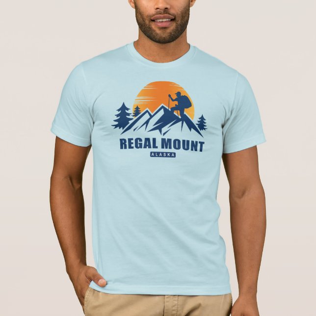 Retro Regal Mountain T - Shirt (Vorderseite)