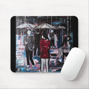 Retro-Regen-Gemälde von Alfred Fox Mousepad