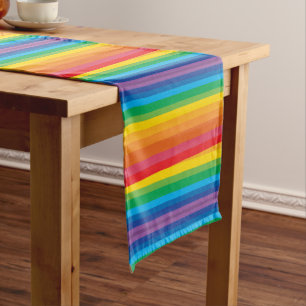 Retro-Regenbogen 14"x72" Tischläufer