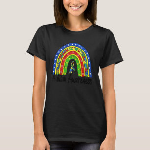Retro-Regenbogen-Autismus-Bewusstseinsmonat Sei ne T-Shirt