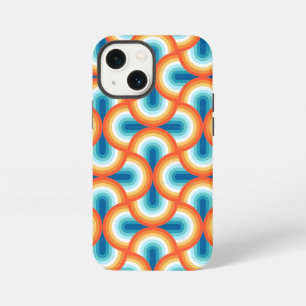 Retro-Regenbogen-Geometrisches Muster iPhone 13 Mini Hülle