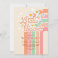 Retro Regenbogen Hippie 70s rosa Brautparty