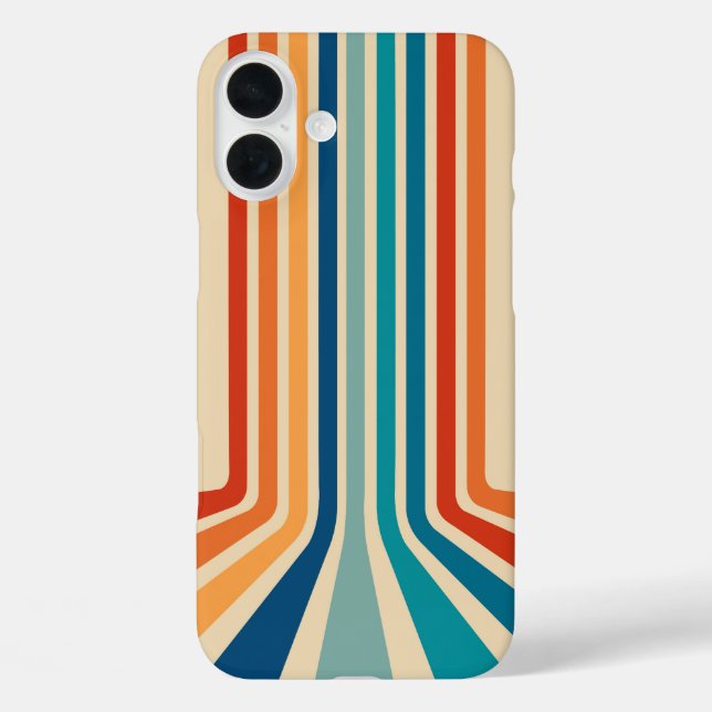 Retro-Regenbogen-Streifen-Handyhülle Case-Mate iPhone Hülle (Rückseite)