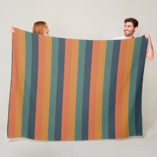 Retro-Regenbogen-Streifen-Plüschdecke Fleecedecke