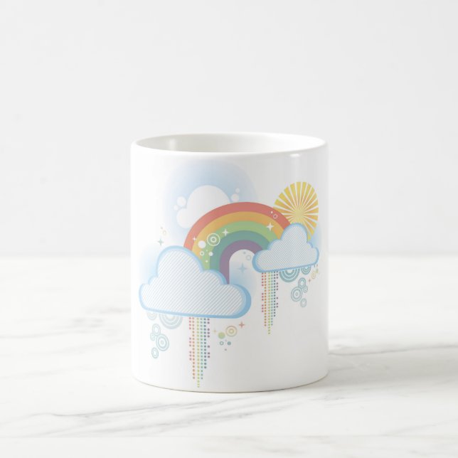 Retro Regenbogen-Tasse Tasse (Mittel)