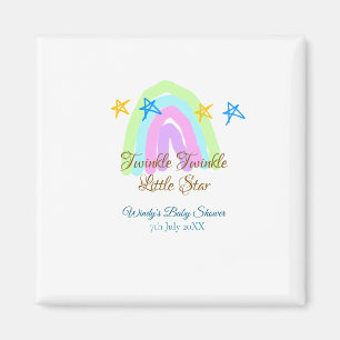 Retro Regenbogen winzige kleine Sterne Baby sh Magnet