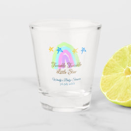 Retro Regenbogen winzige kleine Sterne Baby sh Schnapsglas