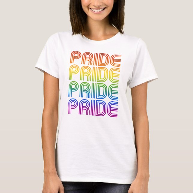 Retro-Regenbogenforelle T-Shirt (Vorderseite)