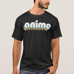 Retro-Regenbogentypografie verblasster Stil T-Shirt