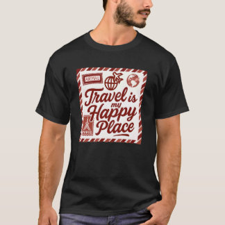 Retro-Reise-Luftpost-Design für Wanderlust-Liebhab T-Shirt