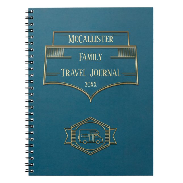 Retro Reise-Zeitschrift RV Motorhome Notizblock (Vorderseite)