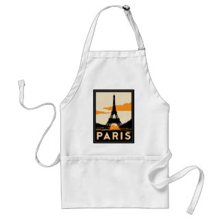 retro Reiseplakat des Paris-Kunst-Dekos Schürze