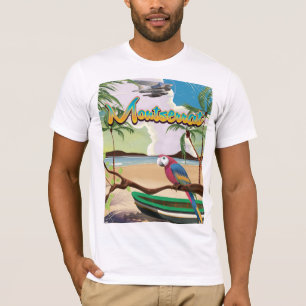 Retro Reiseplakat Montserrat-Insel T-Shirt