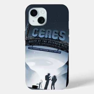 Retro-Reiseposter-Zwergplanet Ceres. Case-Mate iPhone Hülle