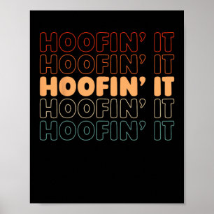 Retro Reiten - Reiten - Vintages Hoofi Poster
