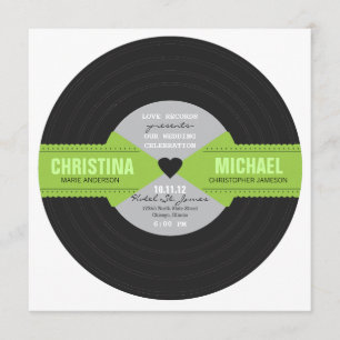 Retro Rekordeinladung Einladung