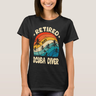 Retro Remüde Scuba Diver Vintage Ruhestandsarbeit T-Shirt