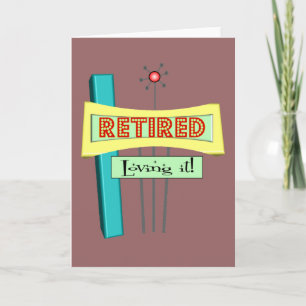 Retro "Remüde" und "Love it" Karte