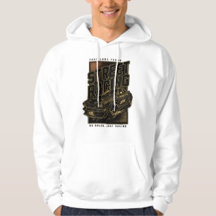 Retro-Rennfieber-Sportwagen-Kunst Hoodie