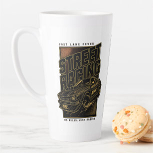 Retro-Rennfieber-Sportwagen-Kunst Milchtasse