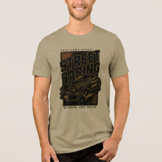 Retro-Rennfieber-Sportwagen-Kunst Tri-Blend Shirt